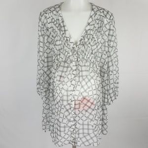 A Pea in a Pod Sheer Patterned Top